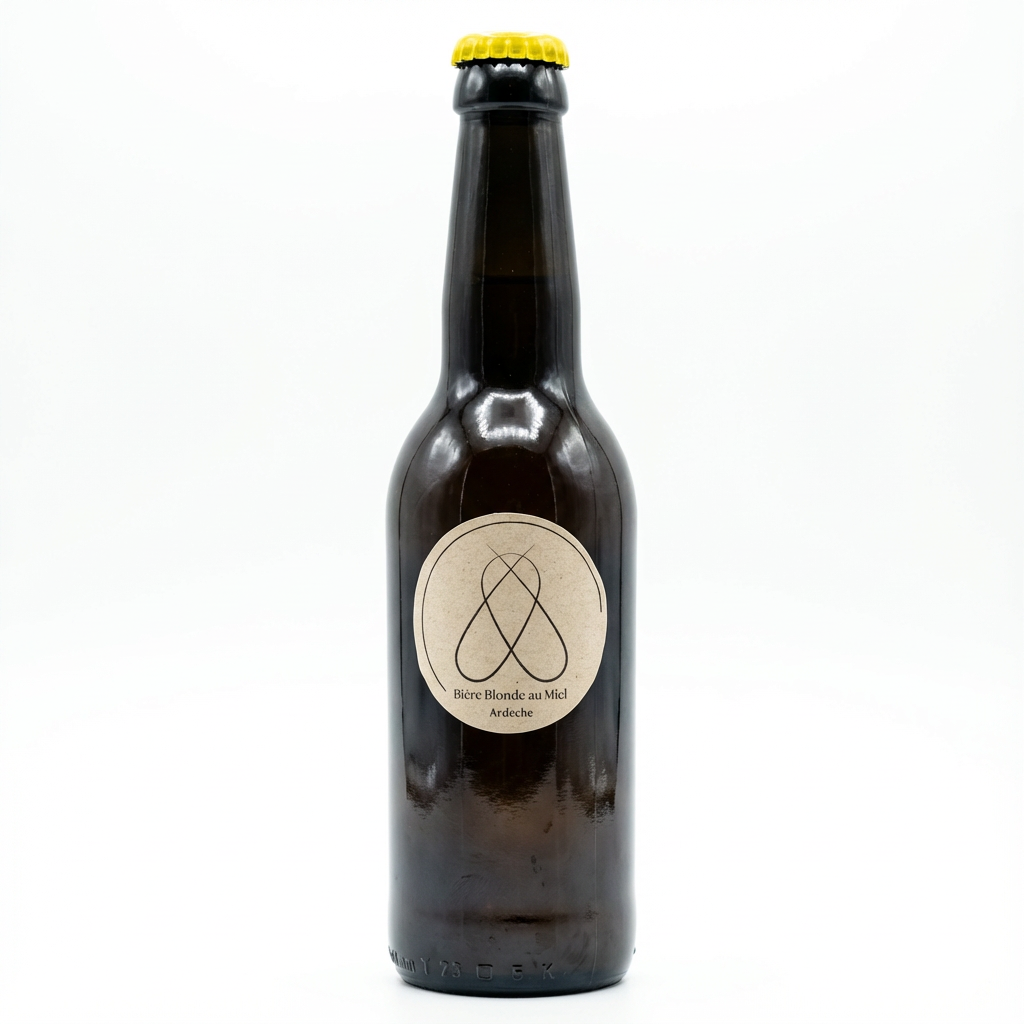 Bière blonde au miel